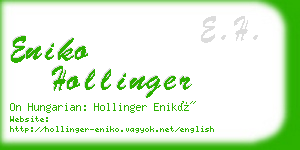 eniko hollinger business card
